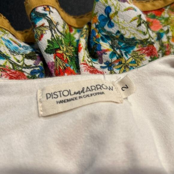 Pistol & Arrow Josie Dress w/ Bloomers, Floral and Diamond Dots - Toddler Size 2 - Picture 7 of 7